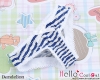 H106．【LU01A】Cotton Underwear ( SD／DD ) # Stripe Deep Blue