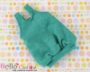 【BS-38】B／P Doll Braces Puff Skirt # Gray Mix Sea Green