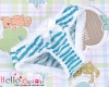 H106．【LU01-03N】Cotton Underwear ( SD／DD ) # Stripe Blue Green