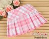 S16．【Das-16】SD／DD Accordion Mini Short Skirt # Pink Stripe