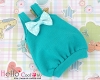 【BS-15】B／P Doll Braces Puff Skirt # Teal