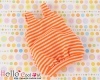 【BS-35】B／P Doll Braces Puff Skirt # Stipe Orange