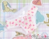 H83．【MU04】Cotton Underwear ( MDD／MSD ) # White+Pink Love Heart