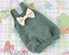 【BS-23】B／P Doll Braces Puff Skirt # Gray Mix Dark Green