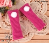 【KW-A10】B／P Doll Leg Warmers + Ball # Violet Red