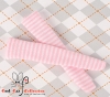 【KS-78】B／P Knee Socks # Thin Stripe White+Pink