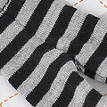 【BP-114】Blythe Pantyhose # Stripe Black+Grey