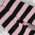 【BP-118】Blythe Pantyhose Socks # Stripe Black+ Pink