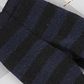 【BP-126】Blythe Pantyhose Socks # Stripe Black+Deep Blue