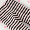 【BP-148】Blythe Pantyhose Socks # Thin Stripe Black+Pink