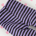 【BP-149】Blythe Pantyhose Socks # Thin Stripe Black+Purple