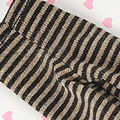 【BP-153】Blythe Pantyhose Socks # Thin Stripe Black+Brown