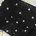 【BP-40】Blythe Pantyhose Socks # Net Black+White Dot