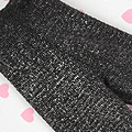 【BP-96N】Blythe Pantyhose Socks # Black + Silver Dust
