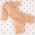 J22．【BY-07】Blythe Pullip Prevent Dyeing Tight (Shorts W／Round Collar) Clothing #  Pale Skin Net