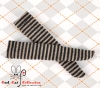 【KS-86】B／P Knee Socks # Thin Stripe Black+Brown