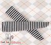 【KS-85】B／P Knee Socks # Thin Stripe Black+White