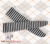 【KS-83】B／P Knee Socks # Thin Stripe Black+Grey