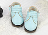 【21-8】B／P Buckle Strap Side Mini Ankle Boots Shoes # Sky Blue