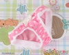 H68．【LU01-9】Cotton Underwear ( SD／DD ) # Pink + White Love Heart