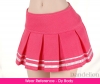 S19．【Das-19】SD／DD Accordion Mini Short Skirt # Deep Pink