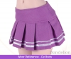 S21．【Das-21】SD／DD Accordion Mini Short Skirt # Violet