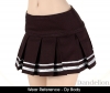 S22．【Das-22】SD／DD Accordion Mini Short Skirt # Black