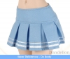 S23．【Das-23】SD／DD Accordion Mini Short Skirt # Sky Blue