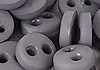 Y85．【DIY-B30】4mm Plastic 2 Holes Tiny Button（Round）30pcs # Dark Gray