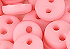 Y86．【DIY-B31】4mm Plastic 2 Holes Tiny Button（Round）30pcs # Pink
