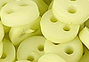 Y89．【DIY-B34】4mm Plastic 2 Holes Tiny Button（Round）30pcs # Lemon