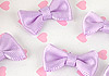 Y02．【DIY-R2】20mm Handmade Tiny Ribbon Bowties 10pcs # Purple