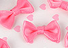 Y08．【DIY-R8】20mm Handmade Tiny Ribbon Bowties 10pcs # Honey Pink