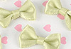 Y10．【DIY-R10】20mm Handmade Tiny Ribbon Bowties 10pcs # Apple Green