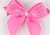 Y17．【DIY-R17】25mm Handmade Mini Ribbon Bows 15pcs # Deep Pink