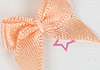 Y20．【DIY-R20】25mm Handmade Mini Ribbon Bows 15pcs # Pale Peach
