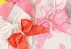 Y23．【DIY-R23】25mm Handmade Mini Ribbon Bows 15pcs # Mix Color