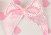 Y24．【DIY-R24】25mm Handmade Mini Ribbon Bows 15pcs # Baby Pink