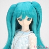 【DM-04】DD／MDD HP wigs w／Hair Pin # Dark Turquoise