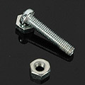 【DD 】Screw + Flush Nuts Parts x 10 Sets