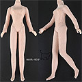 J23．【BY-03】Blythe Prevent Dyeing Tight Clothing（High Collar） # Pale Skin Net