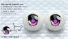 22mm／Meta Acrylic Animetic Eyes (FD-02) Dark Orchid