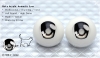 22mm／Meta Acrylic Animetic Eyes (FD-04) Grey