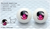 22mm／Meta Acrylic Animetic Eyes (FD-05) Deep Pink