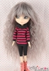 【HT-GL08】8.0~9.5" HP Long Wave Wigs # Violet Mix Gray