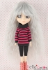 【HT-GL08】8.0~9.5" HP Long Wave Wigs # Gray Silver