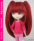 【HT-02C】8.0~9.5" HP Wigs w／Hair Pin # Deep Red