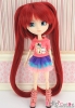 【HT-1521F】8.0~9.5" HP Short Wigs + Hair Bundles # Deep Red