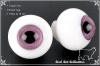 【TW／HG】16mm Glass Doll Eyes # Purple Red w/Black Line