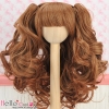 【HT-GL2224】8.0~9.5" HP Wavy Wigs w／Hair Pin # Brown
